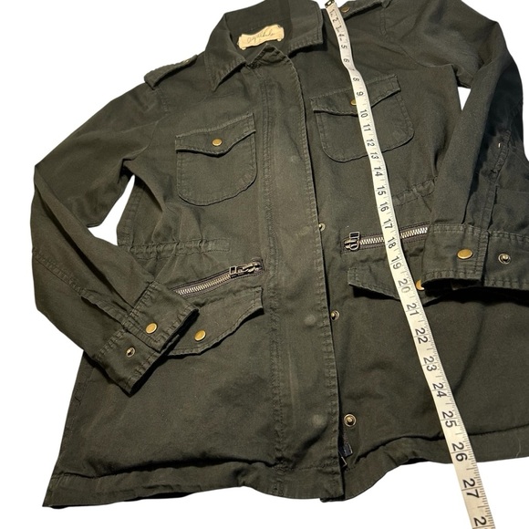 Lily Aldridge for Velvet Ruby Lightweight Utility Army Jacket Gray Size XS - Picture 10 of 14